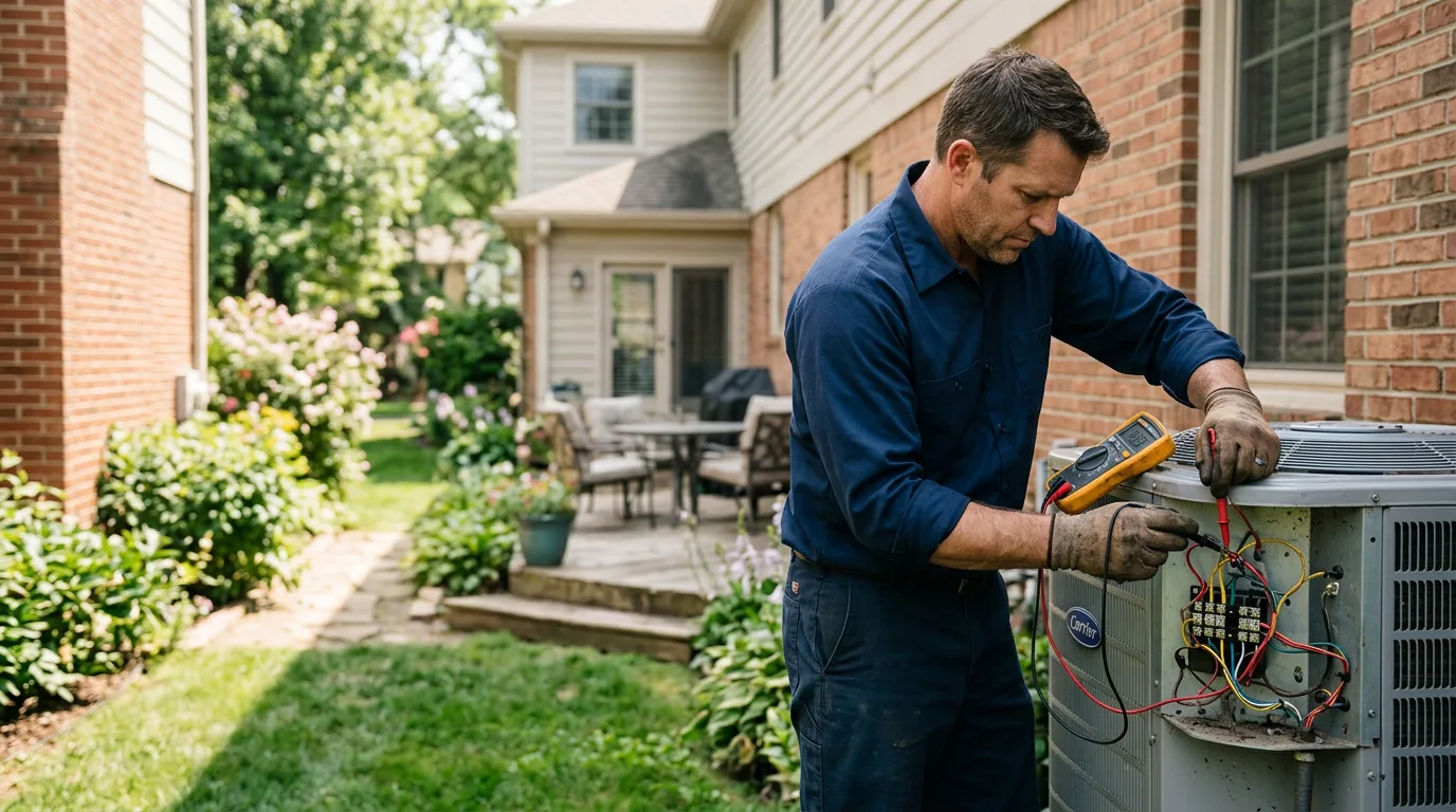 HVAC technician working near Irvington, KY